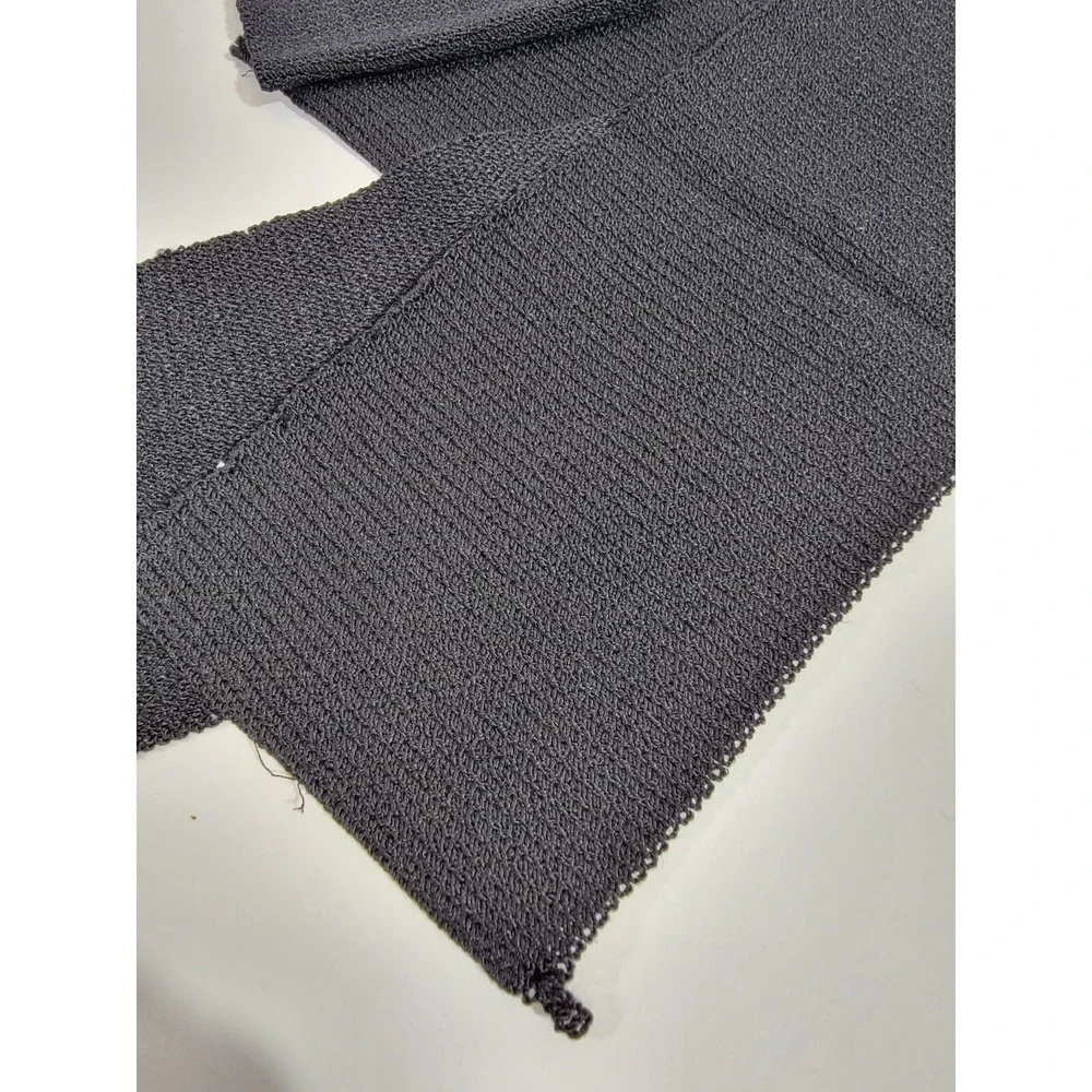 St. John 2 Black Knit Sheer Sheets Replacement Repair‎ Fabric 24.25x3.5 Designer